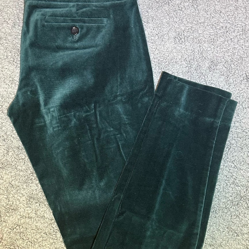 The Limited Women's Dark Green Velour Pants